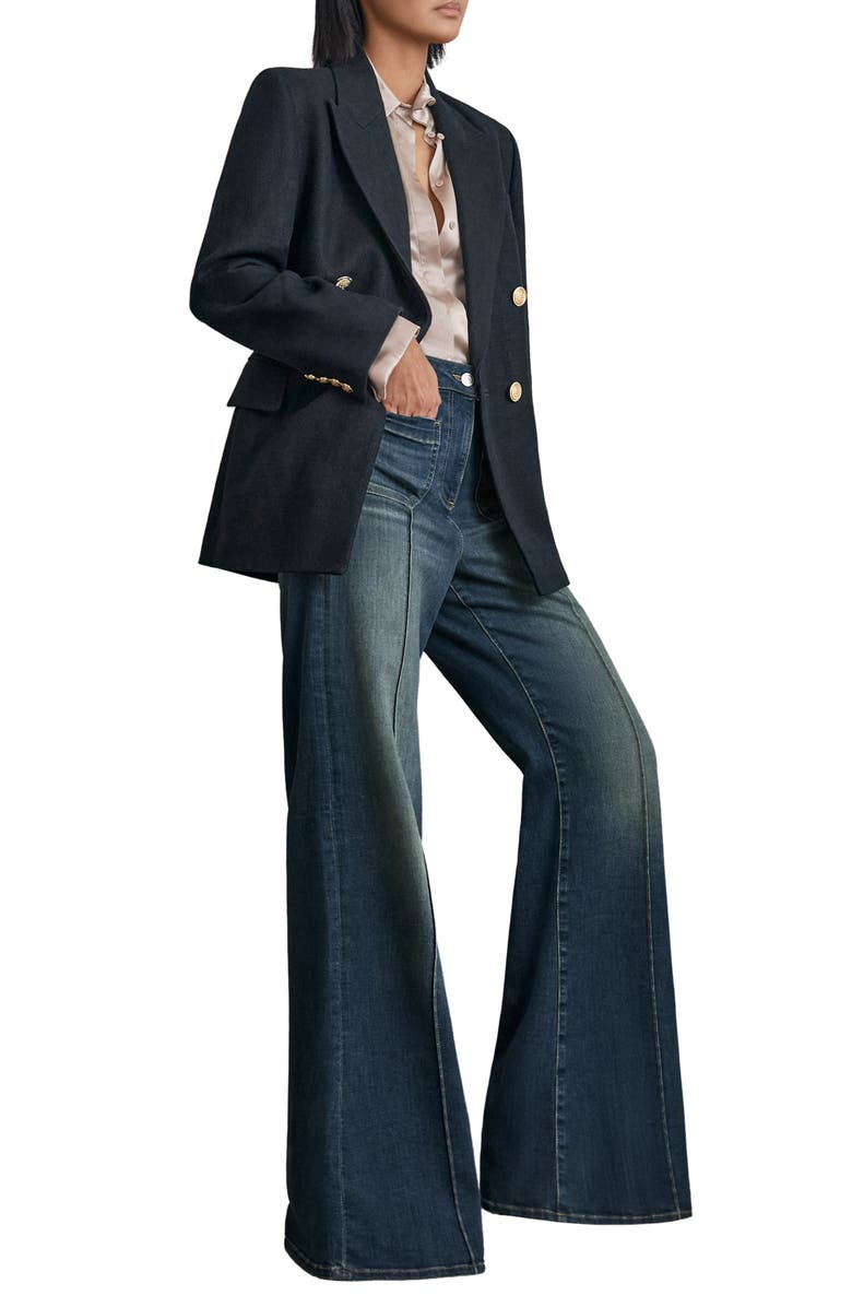 Reiss Sakura Flare Jeans, Alternate, color, Mid Blue