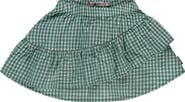 Stains and Stories by Babyface Gingham Woven Tiered Skirt