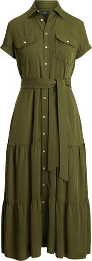 Ralph Lauren★Belted Tiered Shirtdess Polo Ralph Lauren Belted Tiered Shirtdress | Nordstrom