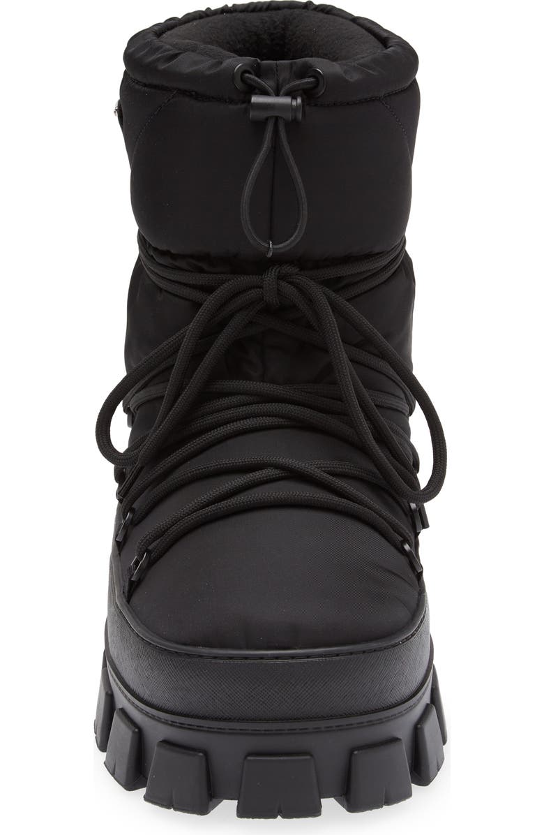 Prada Recycled Nylon Snow Boot, Alternate, color,
