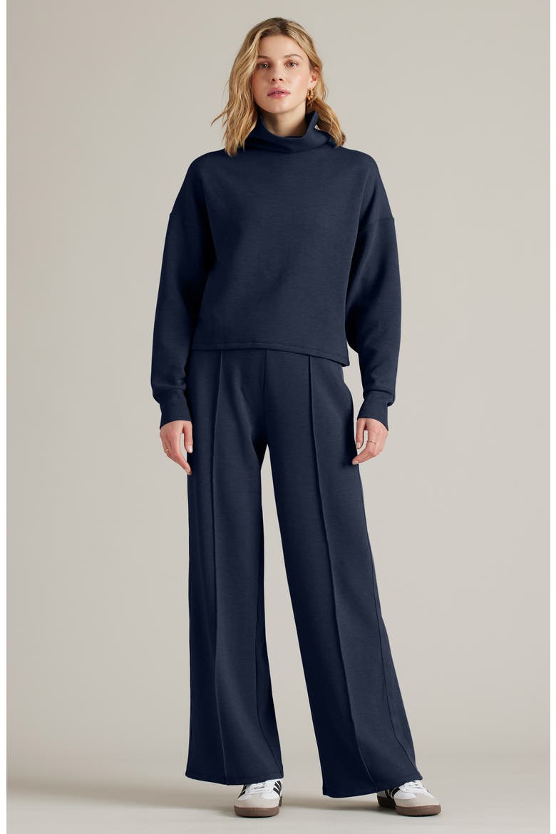 DreamGlow Mock Neck Top, Alternate, color, NAVY BLUE