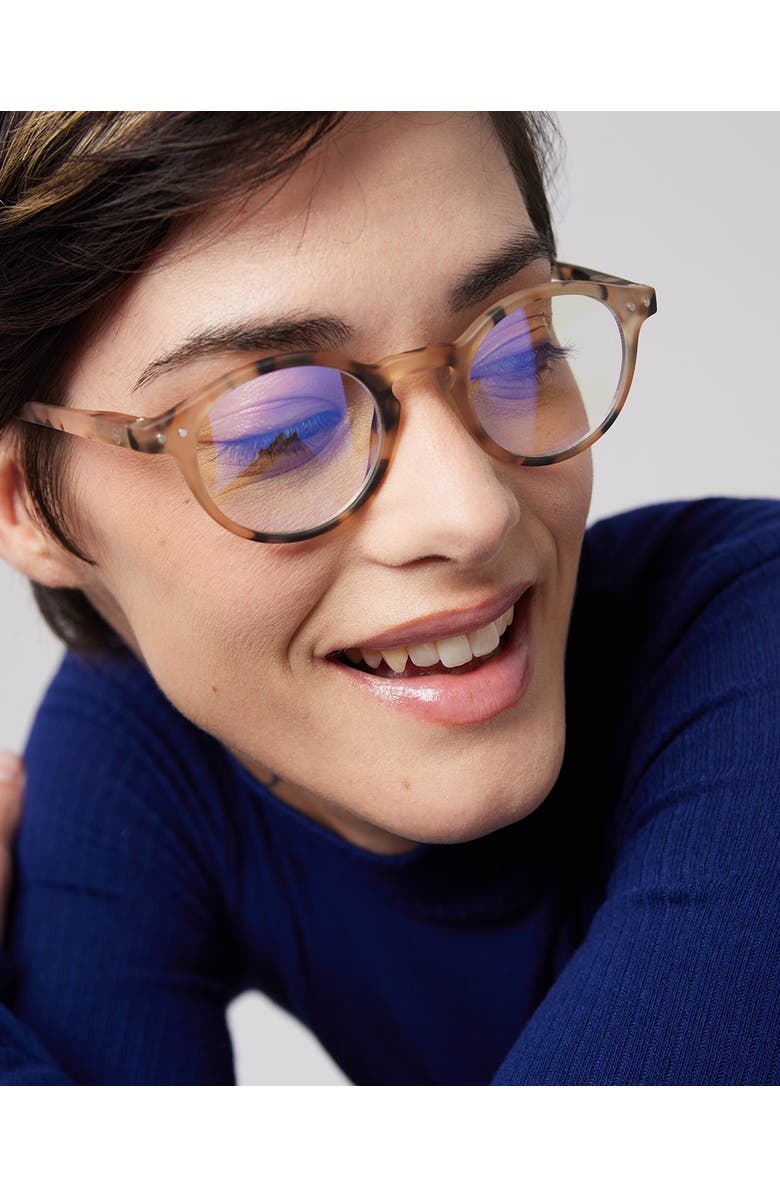 IZIPIZI #D 48mm Pantos Screen Glasses, Alternate, color, Light Tortoise