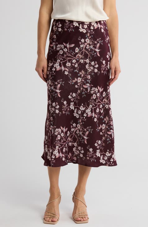 Satin Midi Skirt