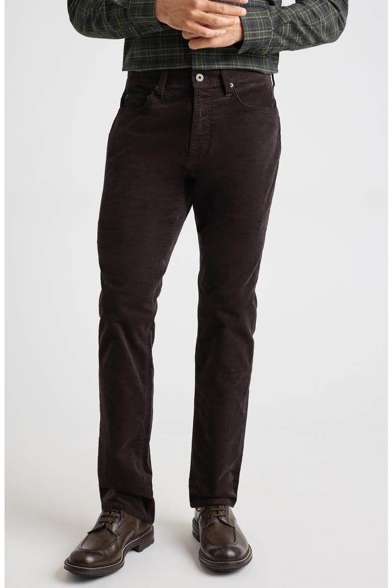 Stretch Corduroy 5-Pocket Pants, Main, color, ESPRESSO