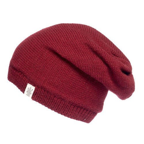 Nirvanna Designs Dekalb Slouch In Burgundy