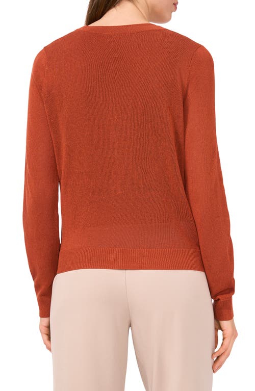 Halogenr Halogen(r) V-neck Cardigan In Baked Clay