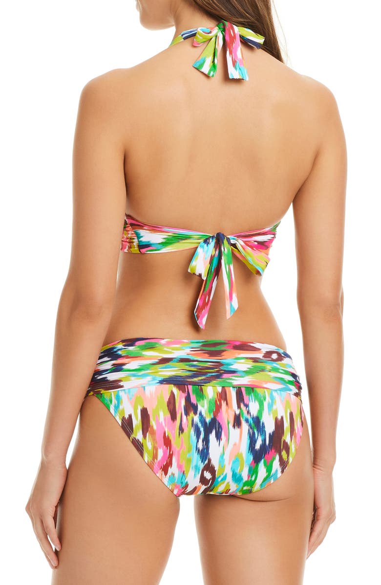 BLEU by Rod Beattie Banded Halter Bikini Top, Alternate, color, Multi