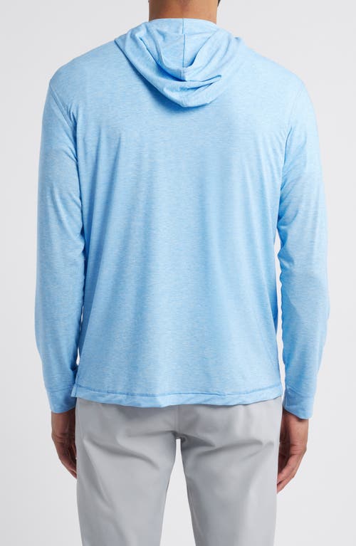 Johnnie-o Welsey Performance Half Zip Hoodie In Maliblu