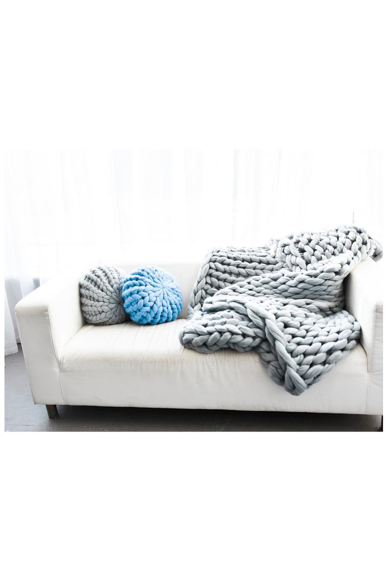 Merino Wool Blanket, Alternate, color, WINTER GRAY