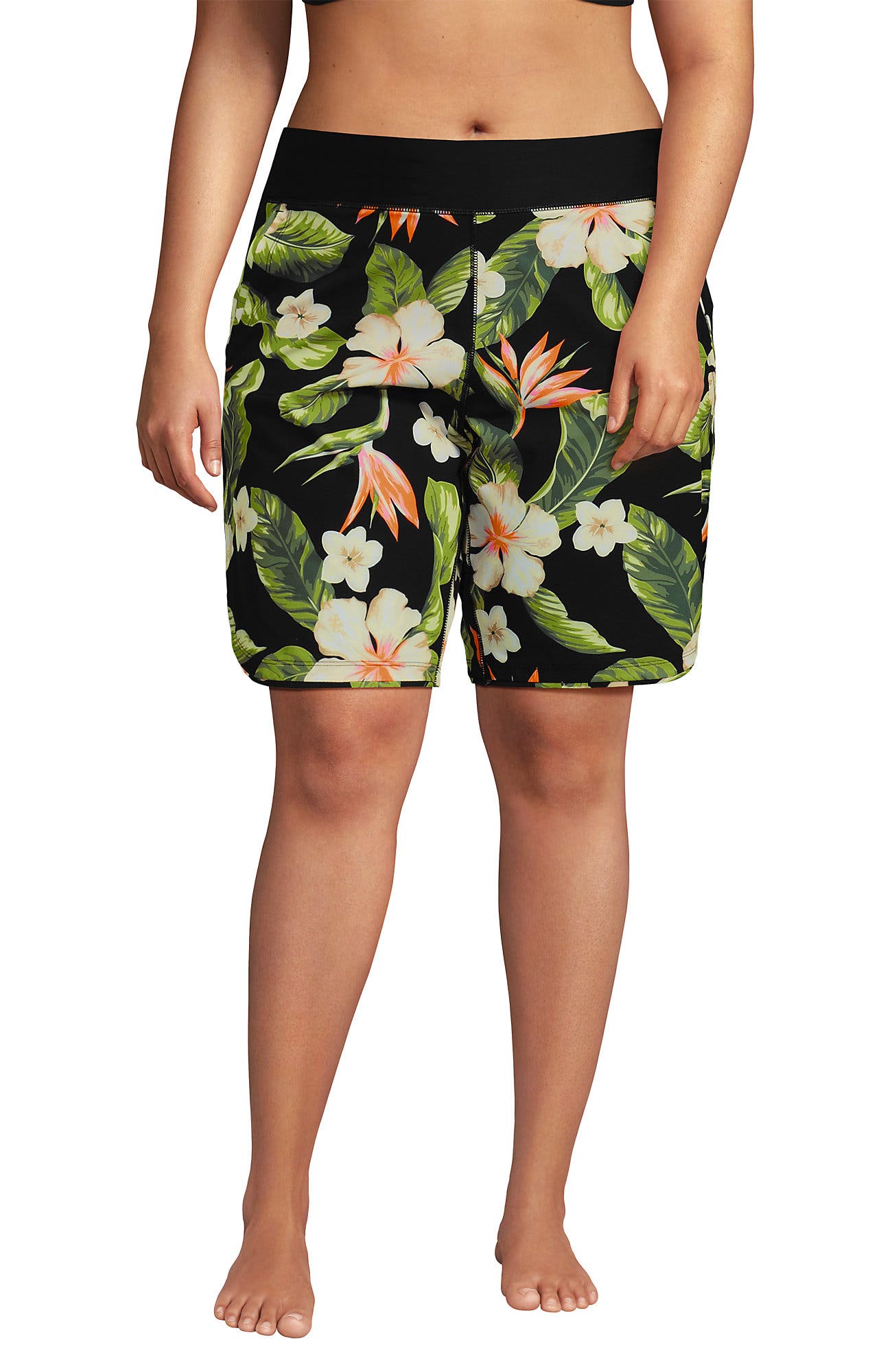 selected Hibiscus Floral/Black