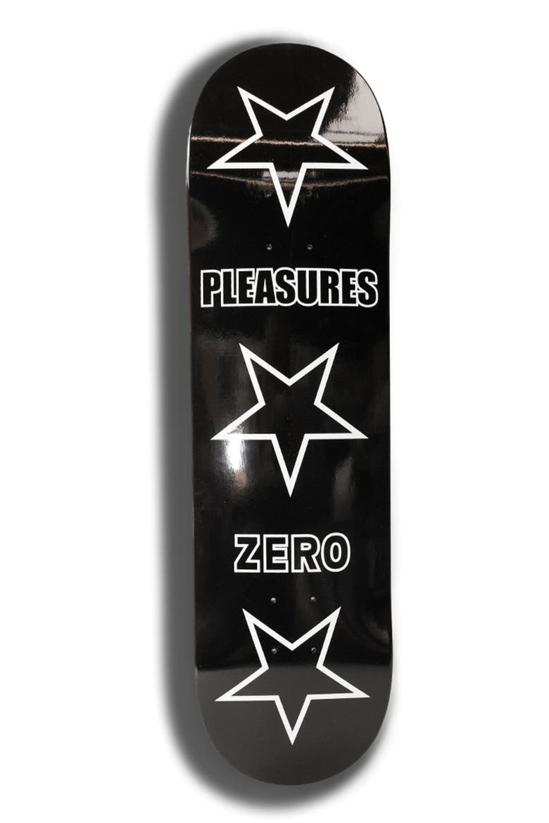 X Zero Skateboards Stars Skate Deck, Main, color, BLACK