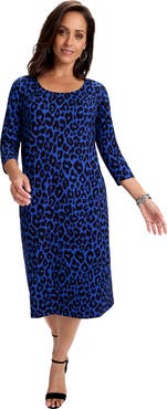 Jessica London Stretch Cotton T Shirt Dress