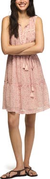 Lucky Brand Floral Embroidery Minidress