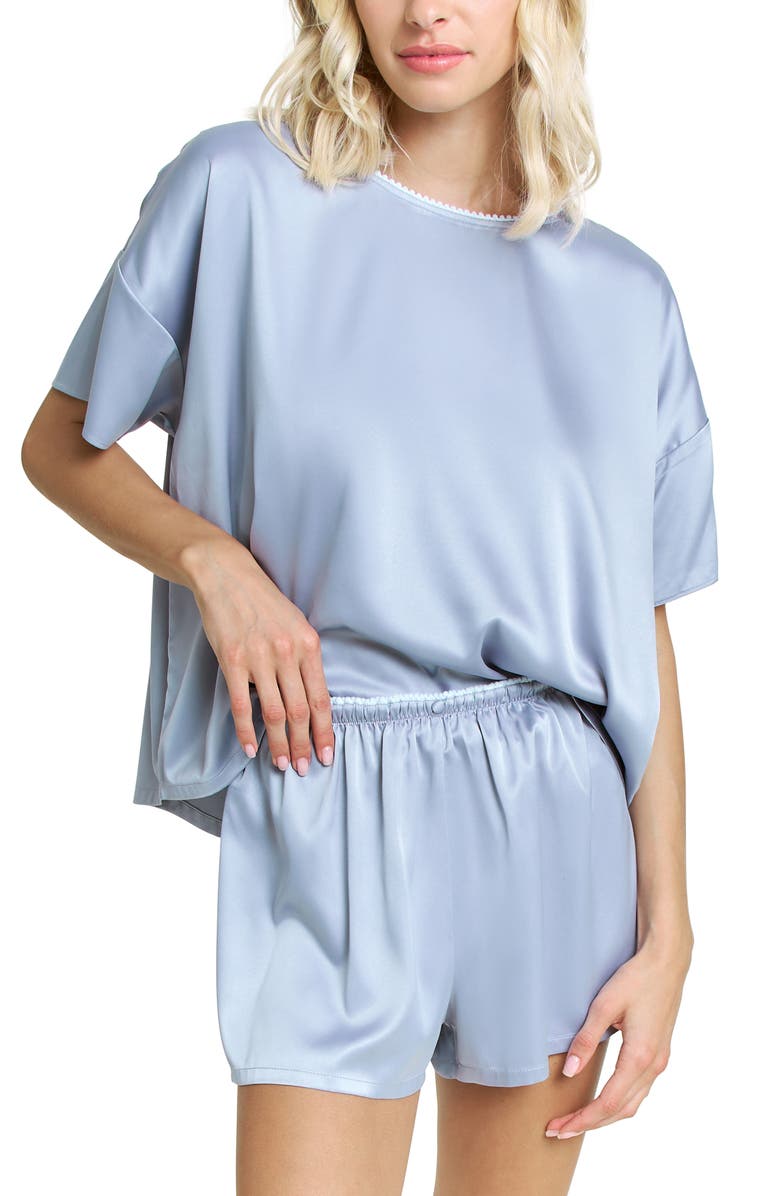 Honeydew Off to Bed Short Pajamas, Alternate, color, Hudson