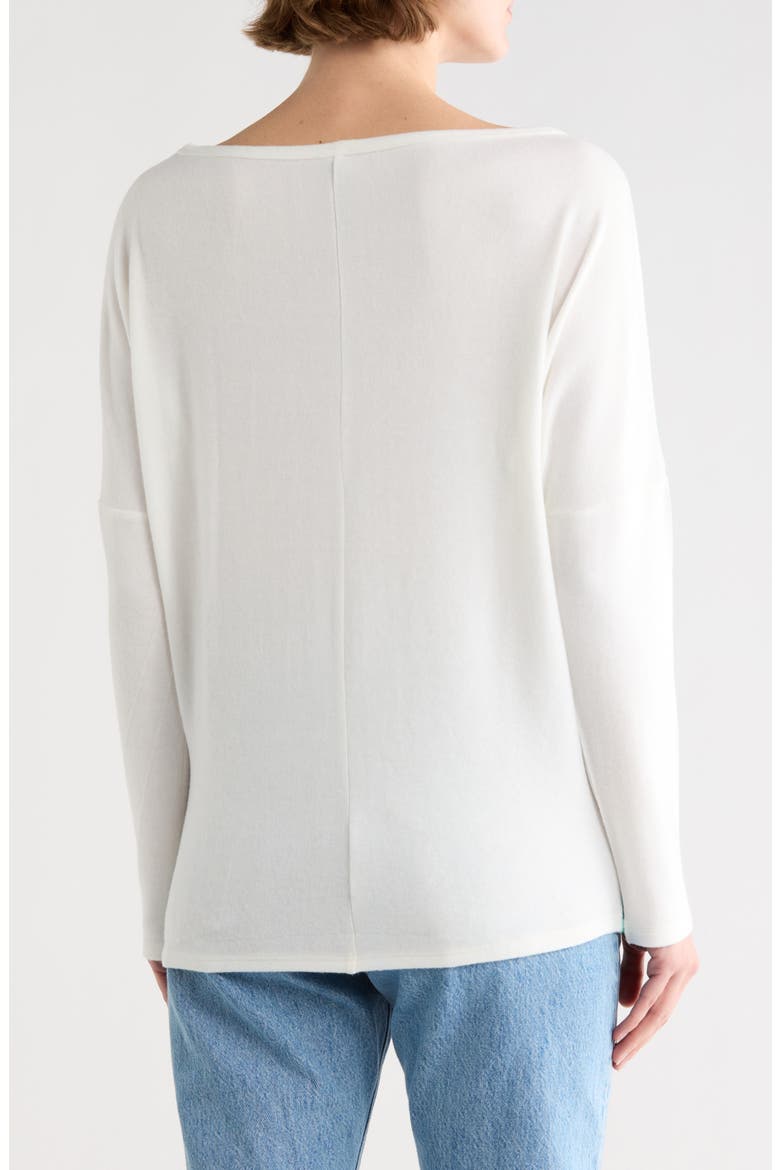 Stripe Boat Neck Sweater, Alternate, color, WHITE/ LIGHT BLUE