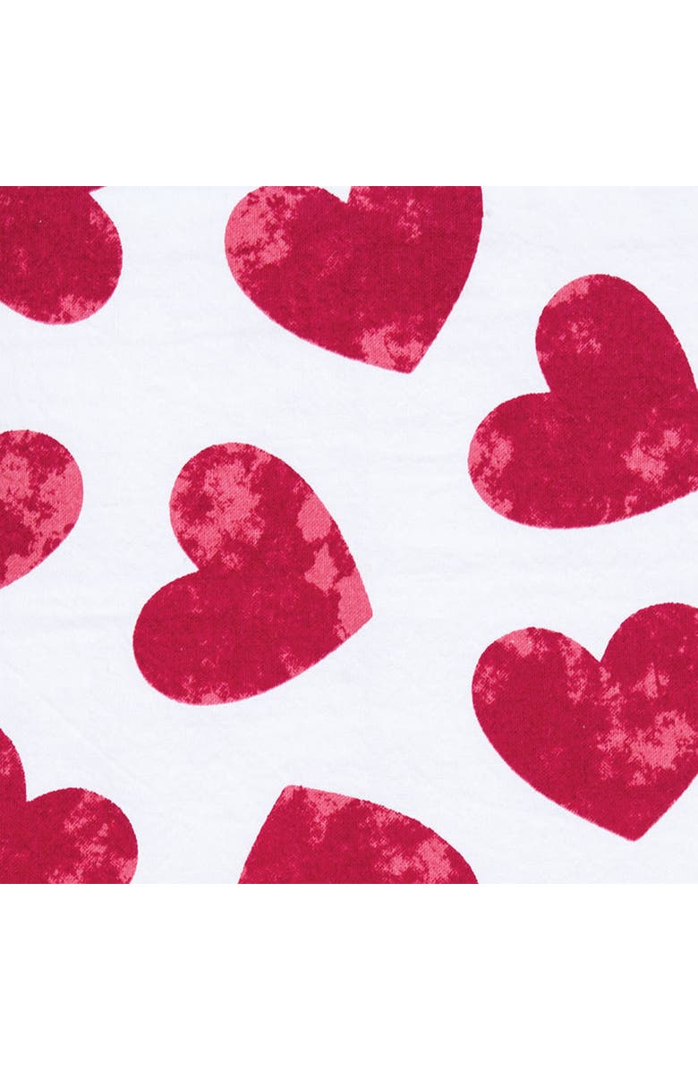 C&F Home Watercolor Heart St. Valentines Kitchen and Bathroom Graphic Print Hand Towel, Alternate, color, Red