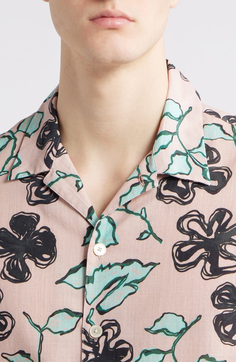 Paul Smith Casual Fit Floral Button-Up Shirt, Alternate, color, 