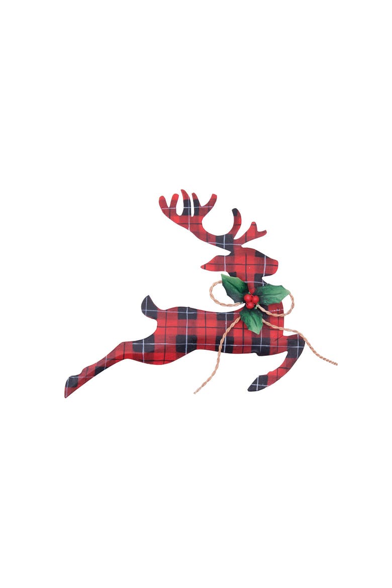 Franklin Deer Ornament, Main, color, Red