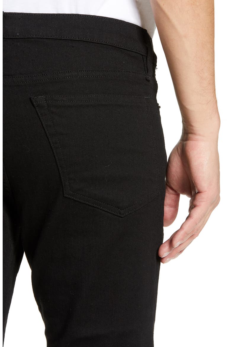 Jagger True Skinny Fit Jeans, Alternate, color, NOIR