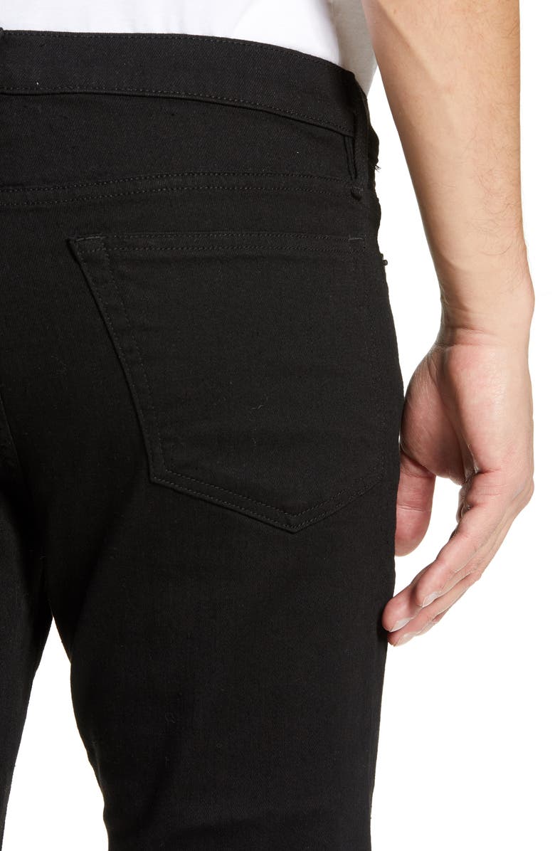 FRAME Jagger True Skinny Fit Jeans, Alternate, color, Noir