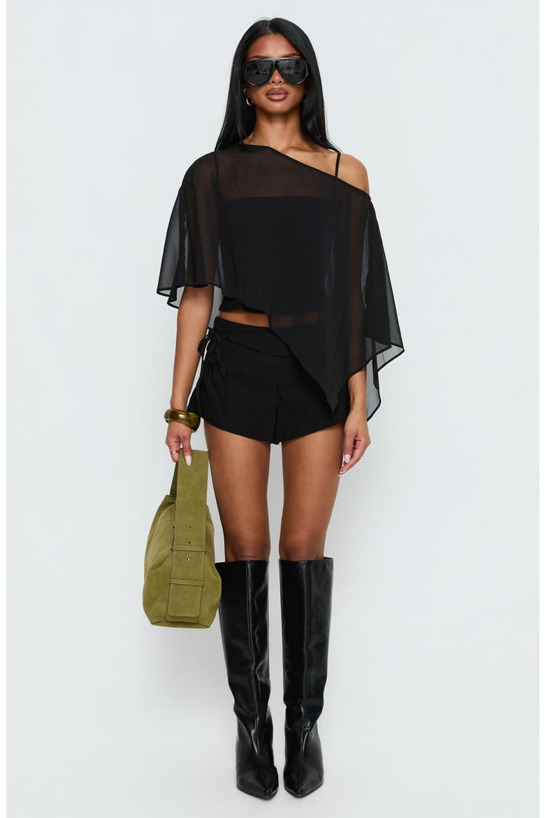 Senzo Wrap Shorts, Alternate, color, BLACK