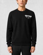 PHILIPP PLEIN Fleece Round Neck Sweatshirt Greatness Men