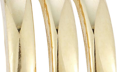 Ember Fine Jewelry 14k Yellow Gold Triple Huggie Hoop Earrings In Gold
