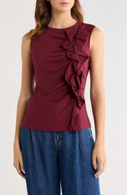 Ulla Johnson Clio Sleeveless Organic Cotton Ruched Top
