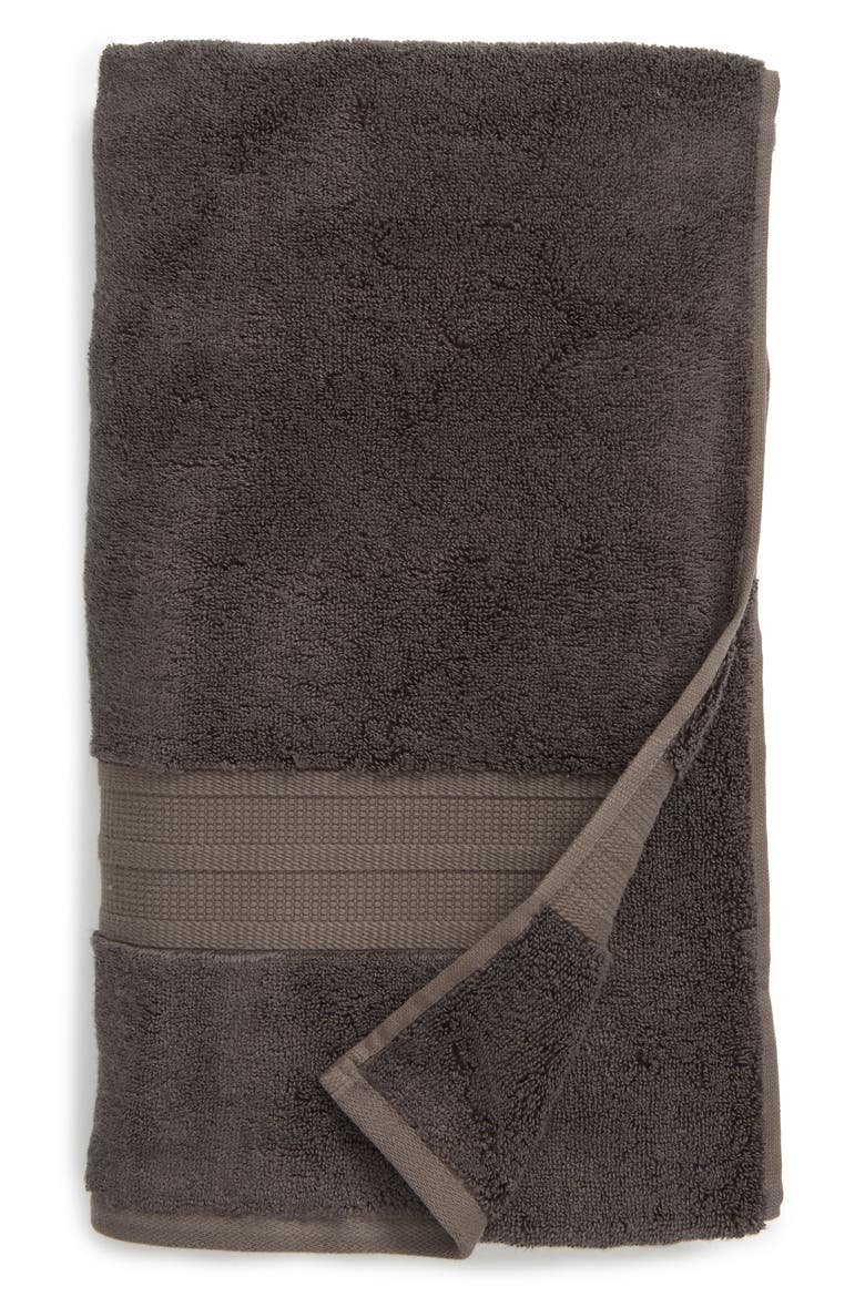 Cotton & Modal Bath Towel, Main, color, GREY MAGNET