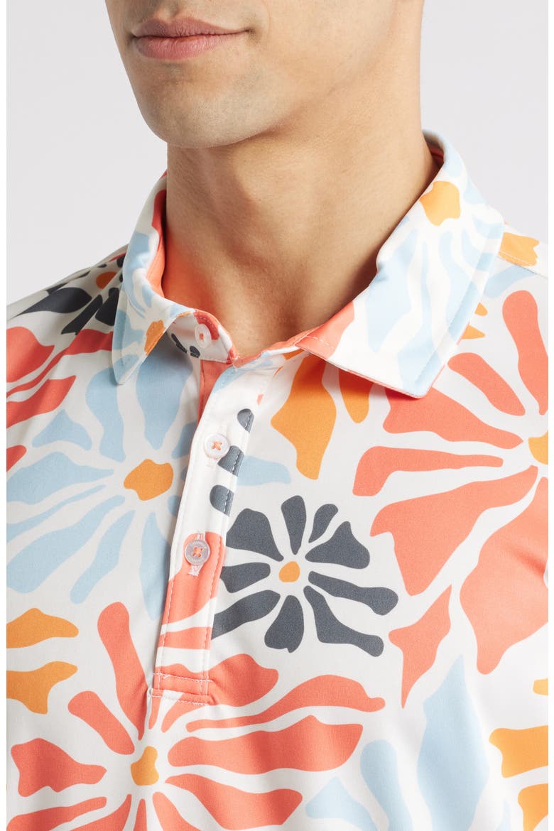 Donald Floral Golf Polo, Alternate, color, MELON