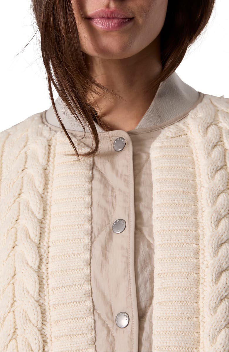 rag & bone Manston Mixed Media Bomber Jacket, Alternate, color, 