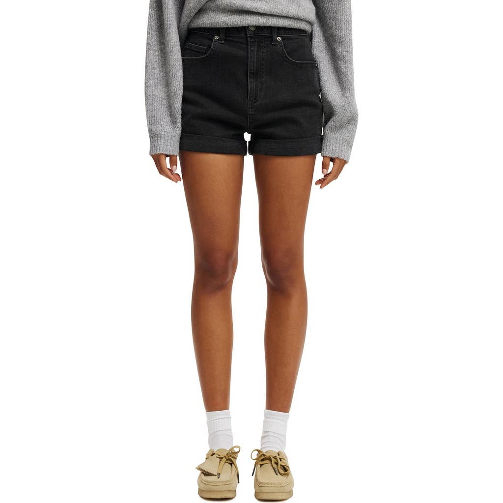 COTTON ON HIGH RISE MICRO DENIM SHORT