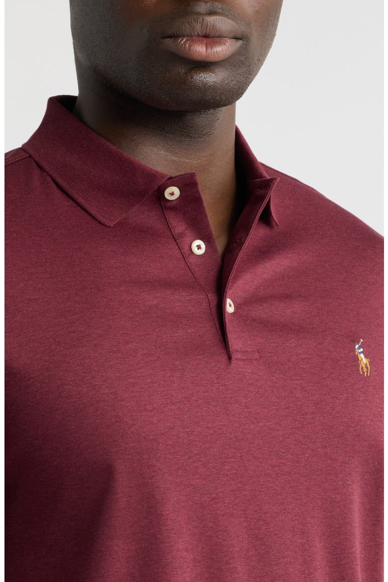 Classic Fit Polo, Alternate, color, SPRING WINE HEATHER