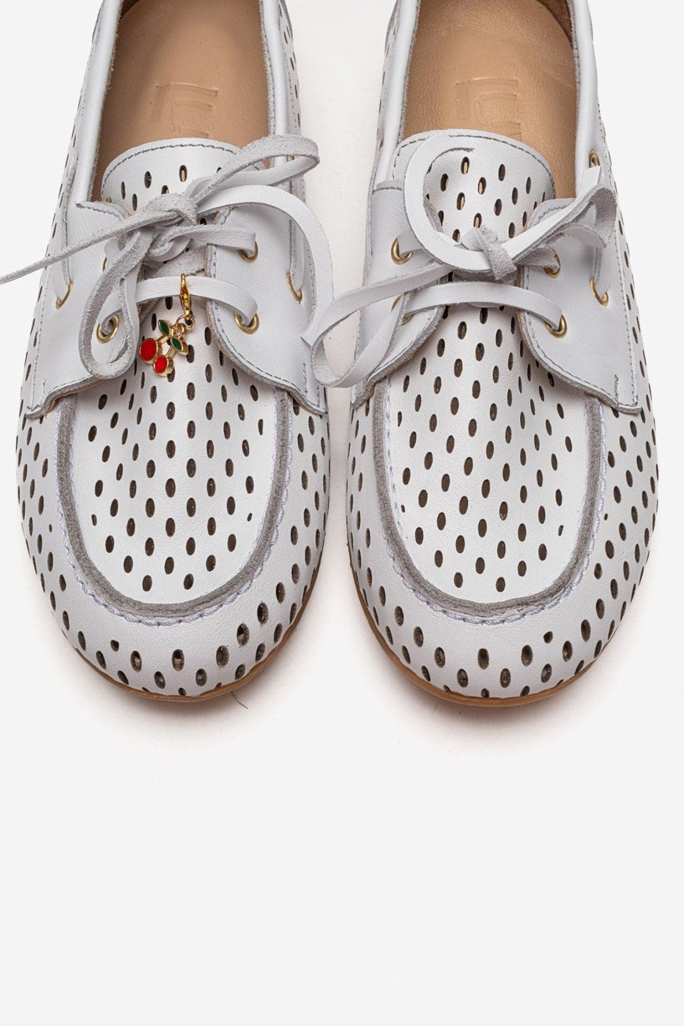 Stevo Leather Lace Up Loafer, Alternate, color, White