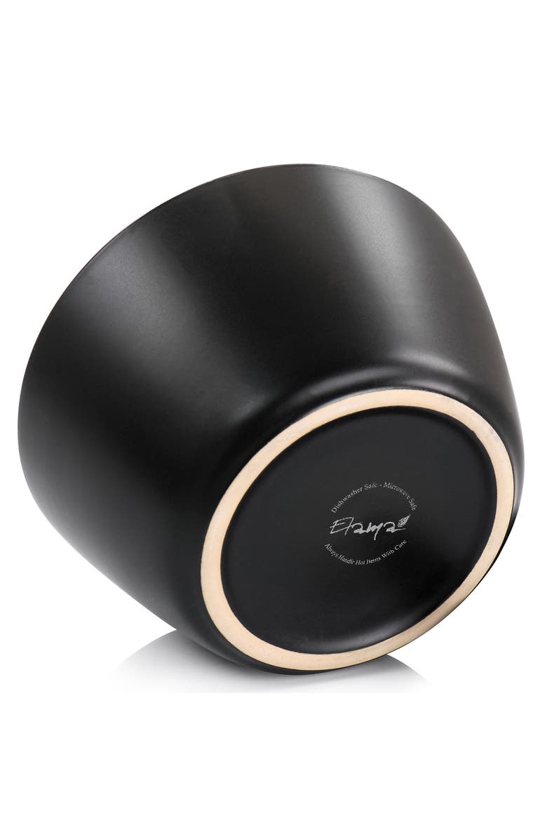 Elama Paul 6 Piece Stoneware Bowl Set, Alternate, color, Black