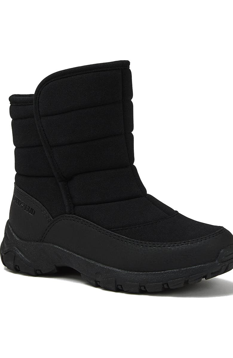 Lands' End Kids Expedition Waterproof Puffer Snow Boots, Main, color, Black