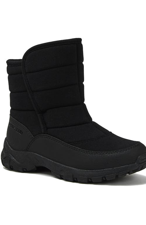 Lands' End Kids Expedition Waterproof Puffer Snow Boots In Black