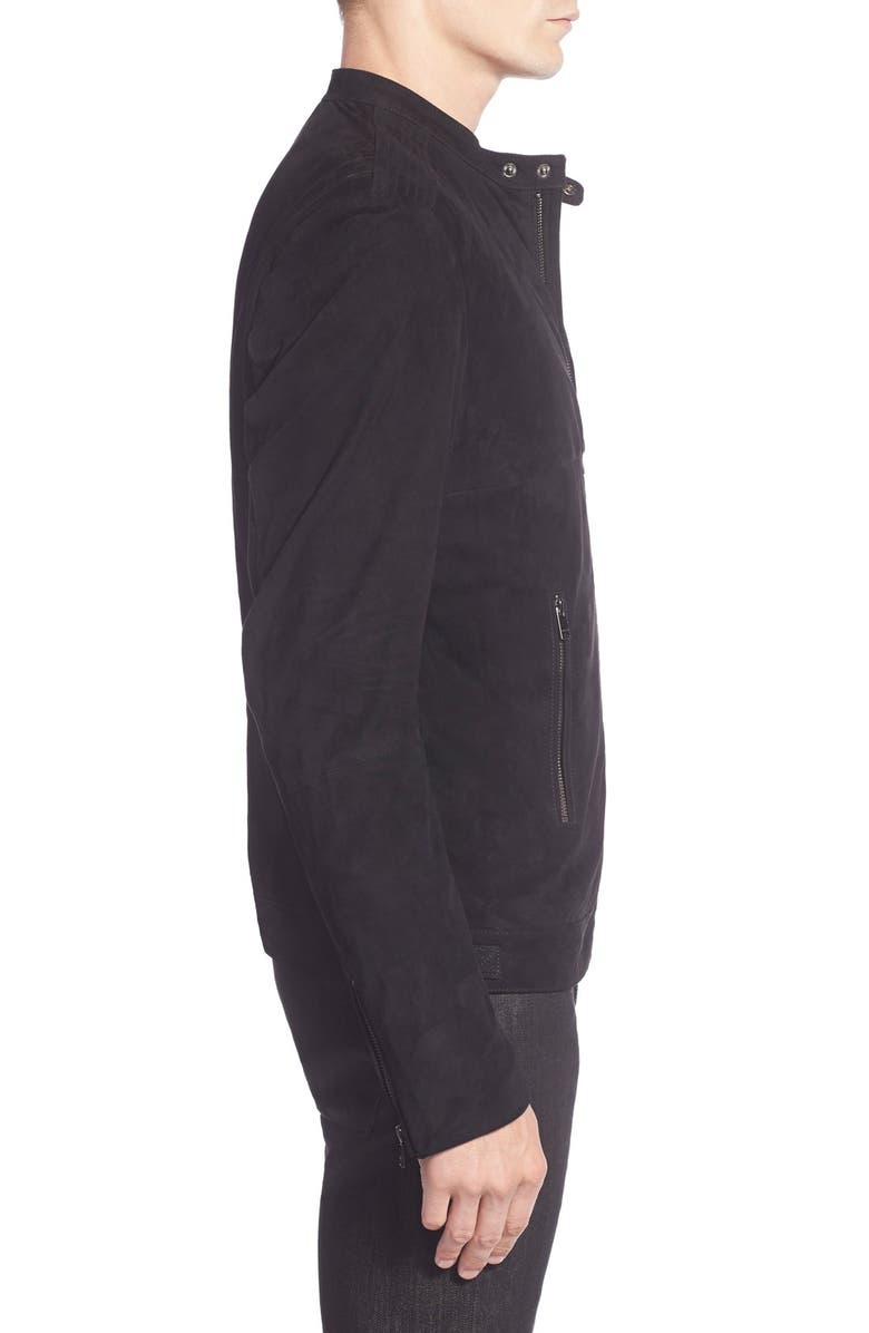 LAMARQUE Suede Bomber Jacket, Alternate, color, 