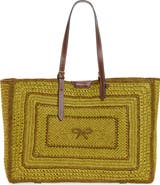 Anya Hindmarch East West Bow Raffia Tote
