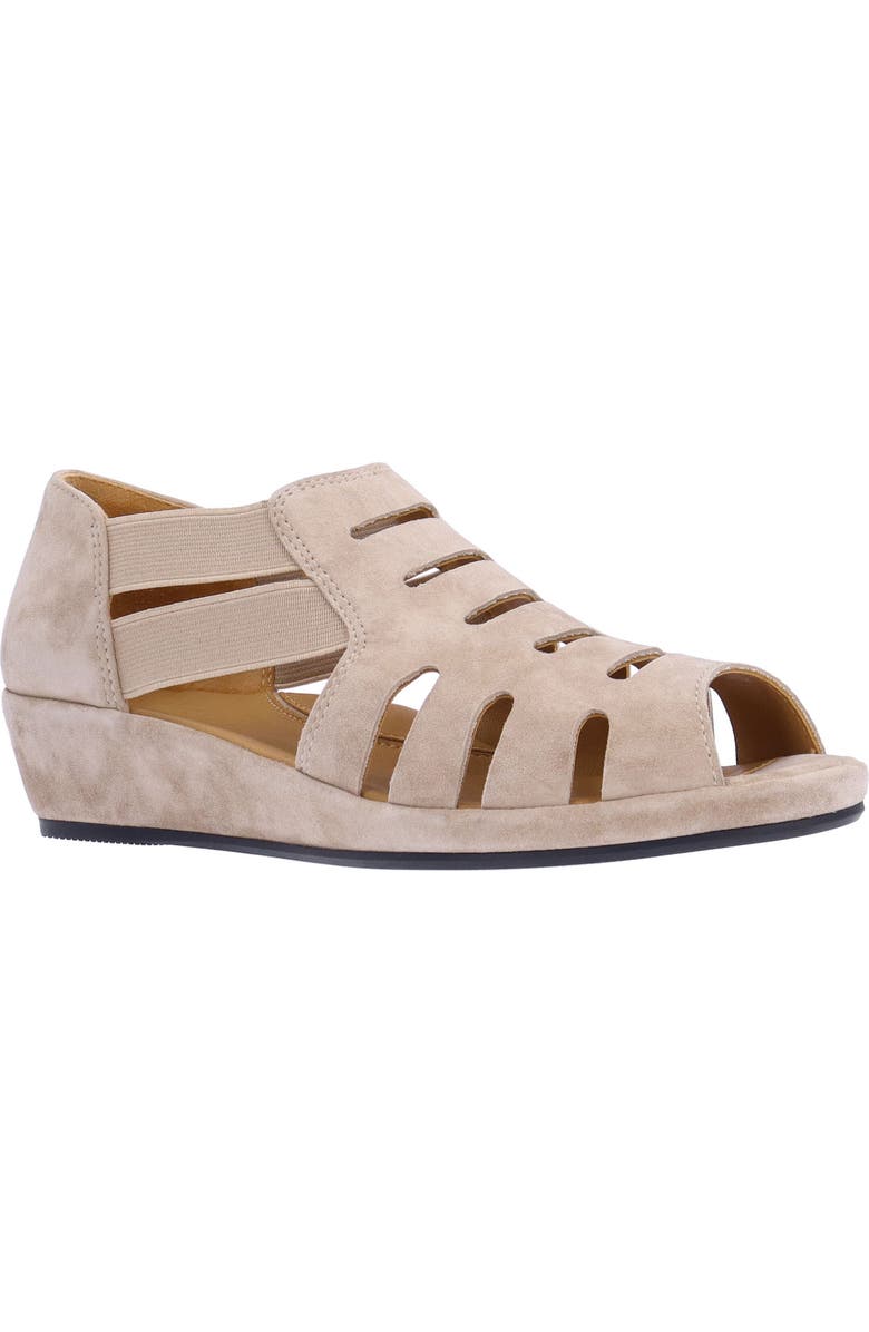 L'Amour des Pieds Bayla Wedge Sandal, Main, color, Taupe