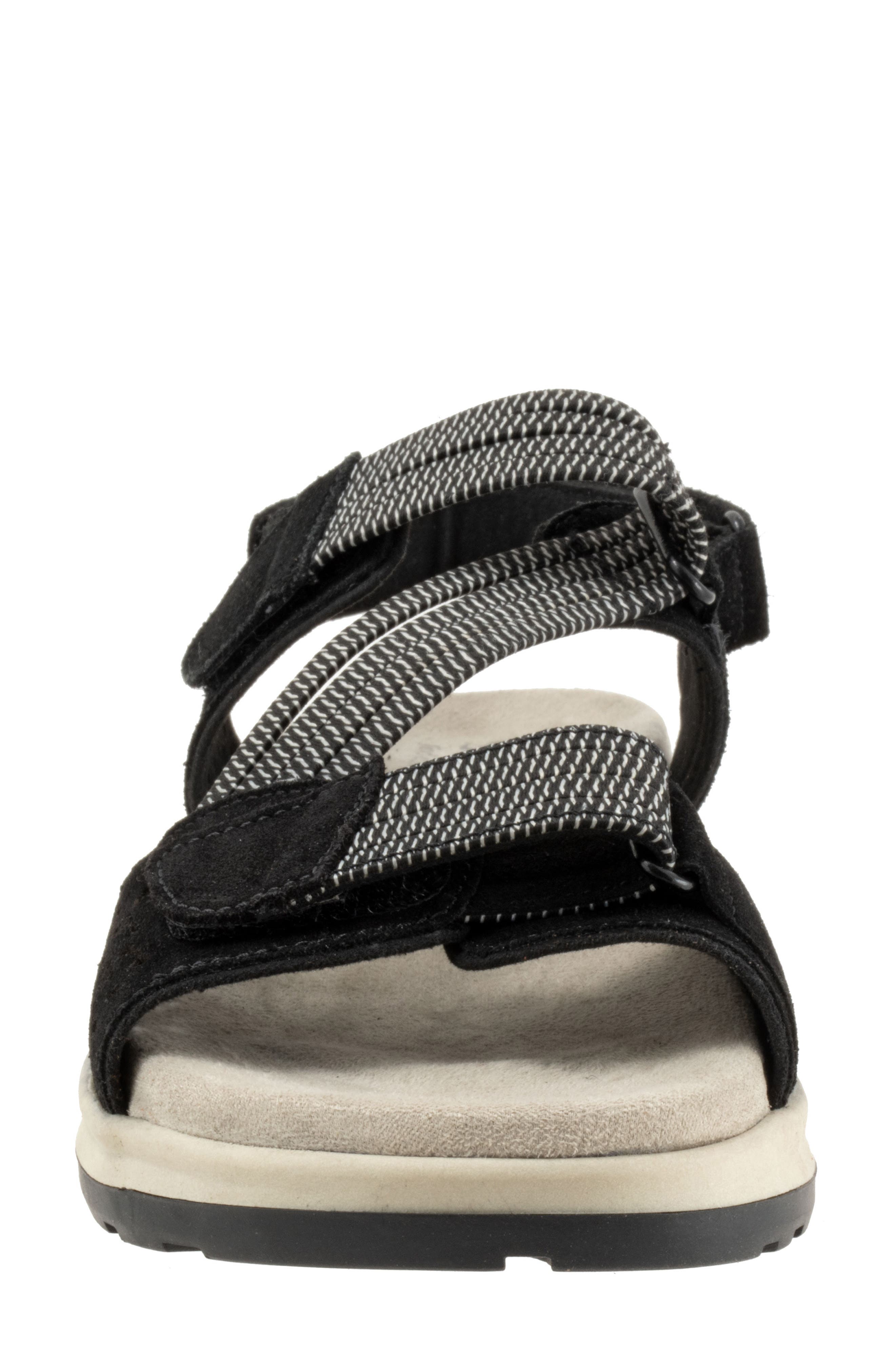 SoftWalk<sup>®</sup> Oahu Slingback Sandal, Alternate, color, Black Suede