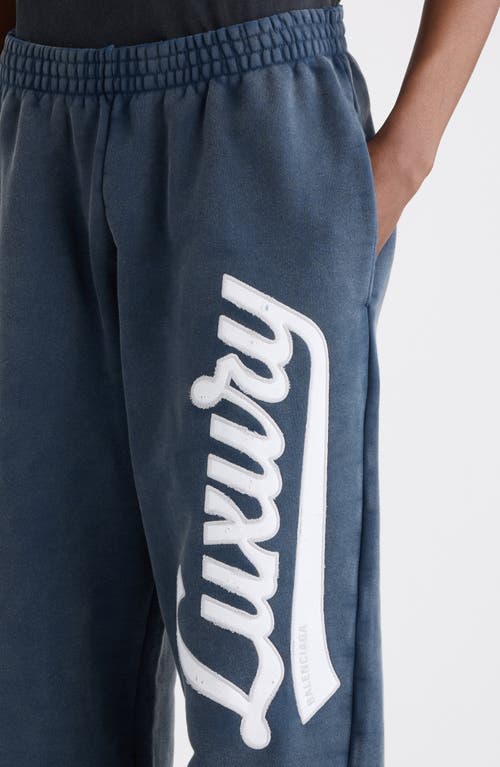 Balenciaga Baggy Sweatpants In Blue