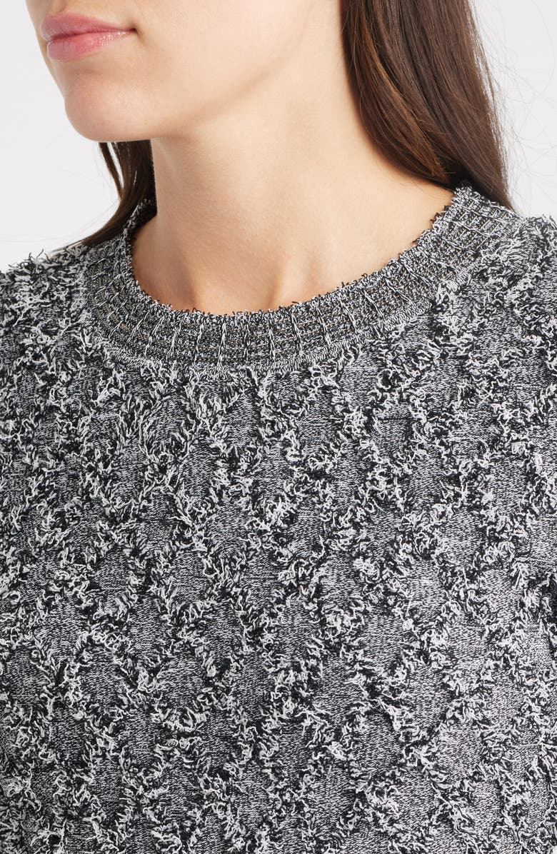 KOBI HALPERIN Apollo Fringe Long Sleeve Sweater Dress, Alternate, color, 