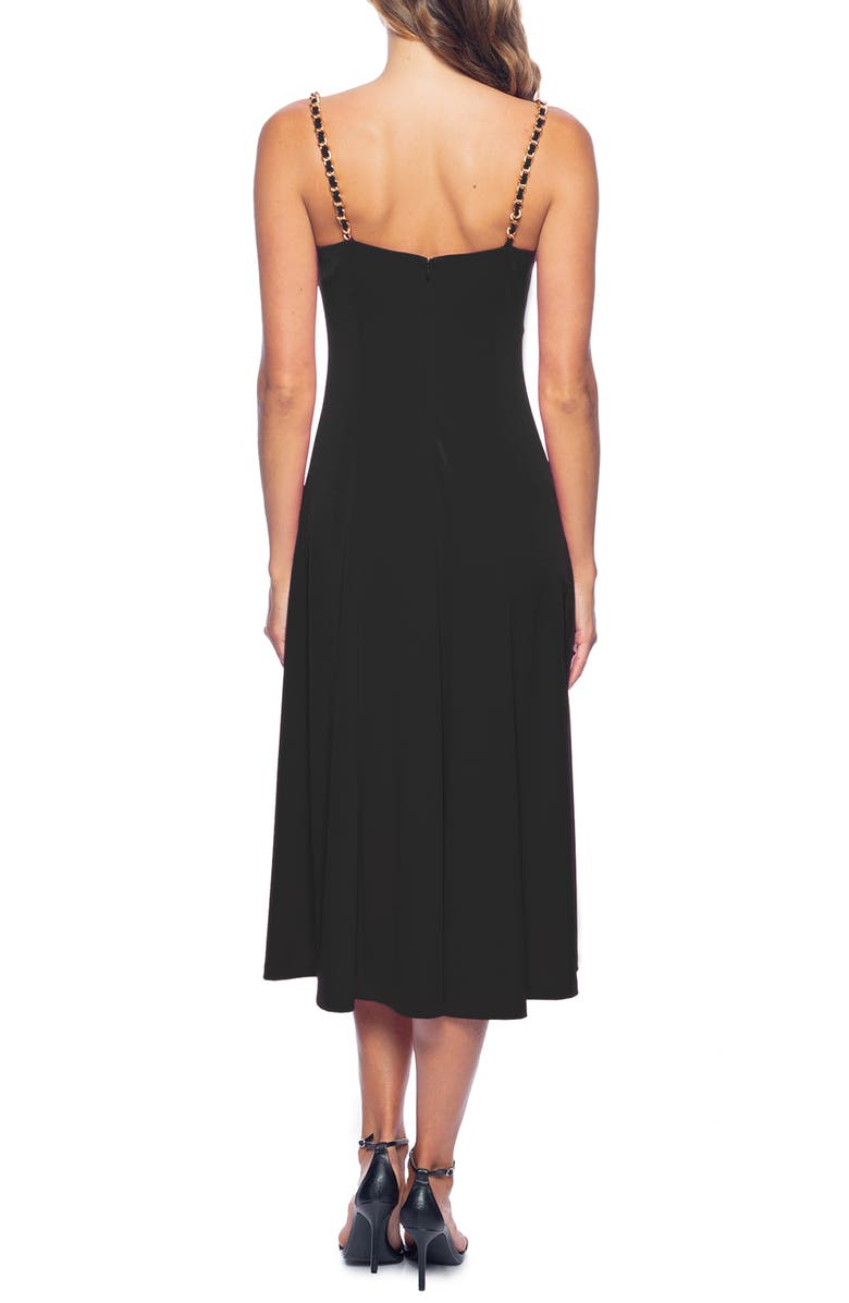 Marina Cowl Neck Cocktail Midi Dress, Alternate, color, 