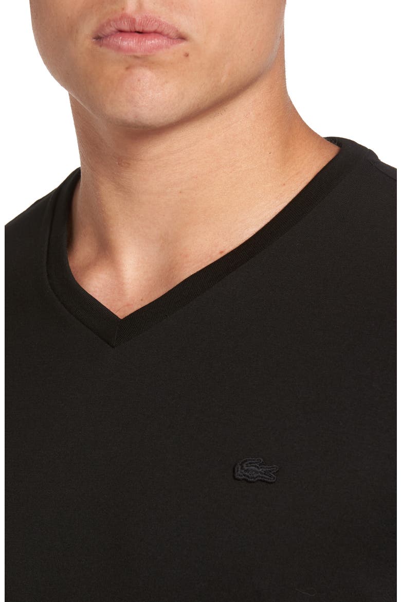 Pima Cotton T-Shirt (Nordstrom Exclusive), Alternate, color, BLACK