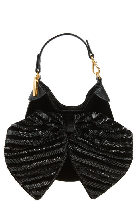 Beaded Velvet Pouch