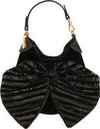 Polo Ralph Lauren Beaded Velvet Pouch