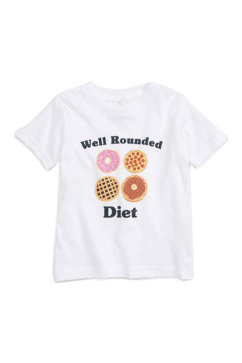 Well Rounded Diet Tee, Main, color, WHITE