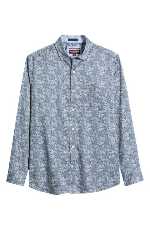 Logan Print Button-Up Shirt