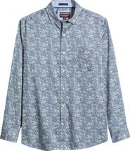 Johnston & Murphy Logan Print Button-Up Shirt